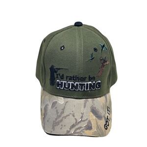 Hunting Pheasants Embroidered Men's Size OS "Rather Be Hunting" Santo Brand